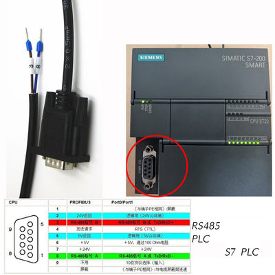 Serielle Schnittstelle des Mann-DB9 oder der Buchsen-RS485 zu 2 Stiftanschlüsse Exapansions-Kabel