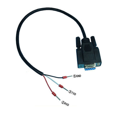 Subventions-Verbindungsstück RS232 Serien-RXD TXD DB9 D Boden-Hafen zu 3 Stiftanschlüsse Exapansions-Kabel