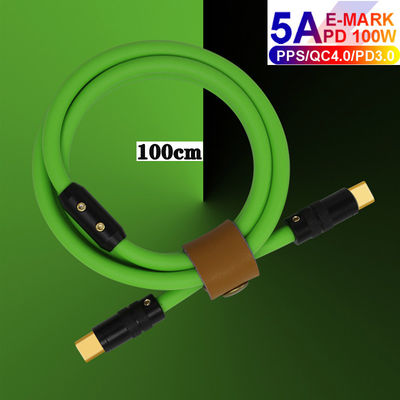 6mm O.D USB 3,1 Art c-Gebührenkabel PD 100W aufladend für Laptop-Tablet-intelligente Telefone
