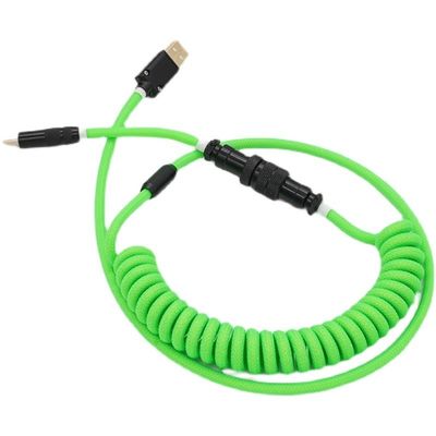 Schnittart C USB Aufladung verkabeln mechanische Tastatur, die abnehmbare aufgerollte Daten Kabel-Ausrüstung aufladen