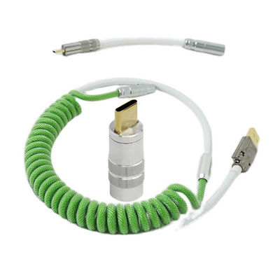 Schnittart C USB Aufladung verkabeln mechanische Tastatur, die abnehmbare aufgerollte Daten Kabel-Ausrüstung aufladen