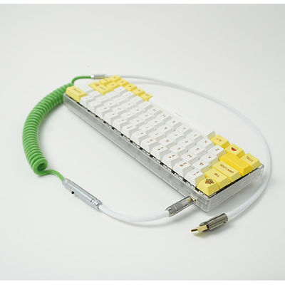 Schnittart C USB Aufladung verkabeln mechanische Tastatur, die abnehmbare aufgerollte Daten Kabel-Ausrüstung aufladen