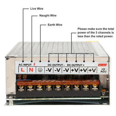 LED-Fahrer-Power Supply Adapter-Transformator-Schalter AC100-120V/AC200-240V 3CH für LED-Streifen-Ketten-Licht