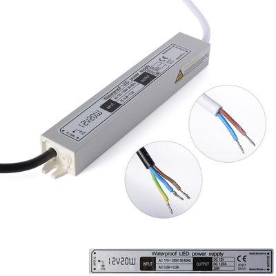 DC 12V 20W wasserdichten LED Fahrer Power Supply IP67 beleuchtend des Transformator-gab AC170-250V Adapter für LED-Streifen ein