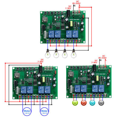 4 Möglichkeits-Handy-WiFi Rf-Relais-intelligenter Schalter mit Steuerung Amazonas Alexa Google Home Voice Remote