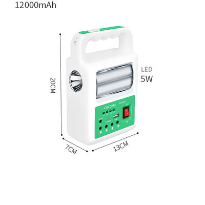 Tragbare Lampe des Solarenergie-Bank-Gremiums-2 LED mit USB-Kabel-Ladegerät-Notbeleuchtungs-System