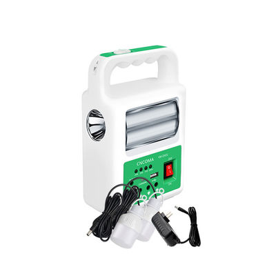Tragbare Lampe des Solarenergie-Bank-Gremiums-2 LED mit USB-Kabel-Ladegerät-Notbeleuchtungs-System