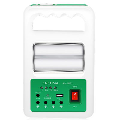 Tragbare Lampe des Solarenergie-Bank-Gremiums-2 LED mit USB-Kabel-Ladegerät-Notbeleuchtungs-System