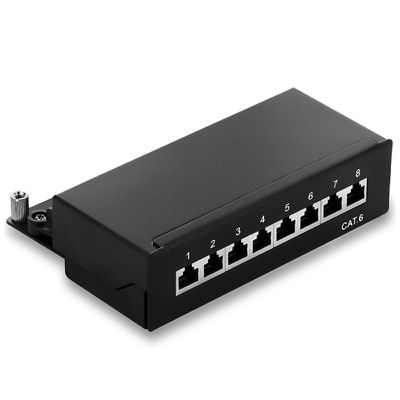 8 Port-Pacthpanel UTP Kabel-Verteiler-Verteilerdose-Teiler des Wand-Berg-RJ45 der Schalttafel-Cat6