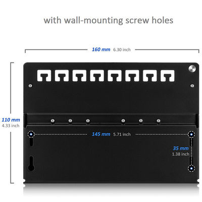 8 Port-Pacthpanel UTP Kabel-Verteiler-Verteilerdose-Teiler des Wand-Berg-RJ45 der Schalttafel-Cat6