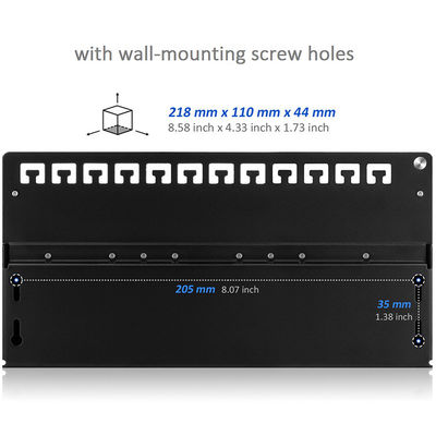 12 Port-Pacthpanel UTP Kabel-Verteiler-Verteilerdose-Teiler des Wand-Berg-RJ45 der Schalttafel-Cat6