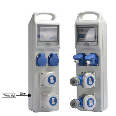 Im Freien elektrischer Kasten Plastikwechselstrom 220v -250v 16A des wasserdichten elektrischen Sockel-IP67