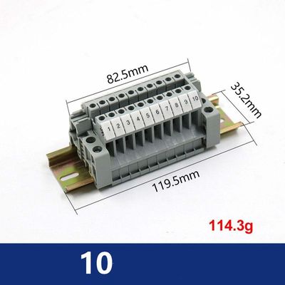 3 Wege wasserdichte Aluminium-Verteilschachtel mit PT2.5 Din Bahnterminalblöcken 120*120*82mm