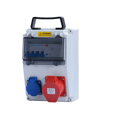 Im Freien elektrischer Kasten Plastikwechselstrom 380V - 400V des wasserdichten elektrischen Sockel-IP65