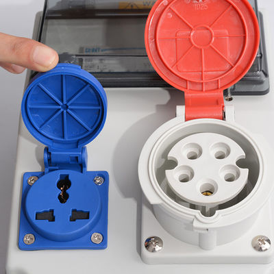 Im Freien elektrischer Kasten Plastikwechselstrom 380V - 400V des wasserdichten elektrischen Sockel-IP65