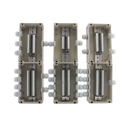 Elektrisches Kabel-Verteilungs-Anschlusskasten 200*120*75mm imprägniern mit Lärm-Schienen-Verteilern