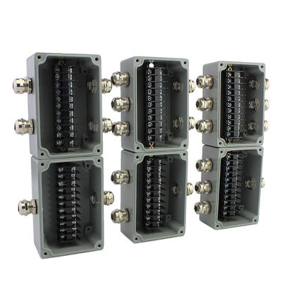 Druckgegossener Aluminiumverteilungs-Anschlusskasten wasserdicht mit Verteilern 120*80*55mm
