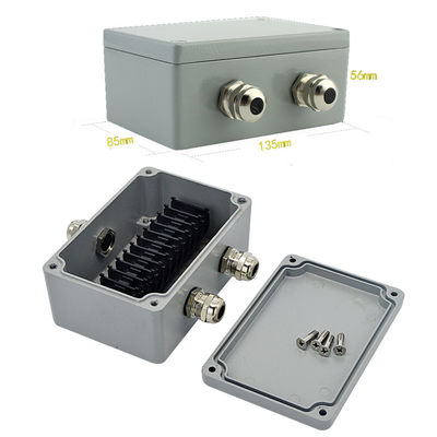 Druckgegossener Aluminiumverteilungs-Anschlusskasten wasserdicht mit Verteilern 120*80*55mm