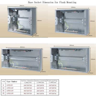 Edelstahl-Haushalts-Wand-elektrischer Einschließungs-Schalter-Leistungsschalter-Kasten 8 - Weise 20