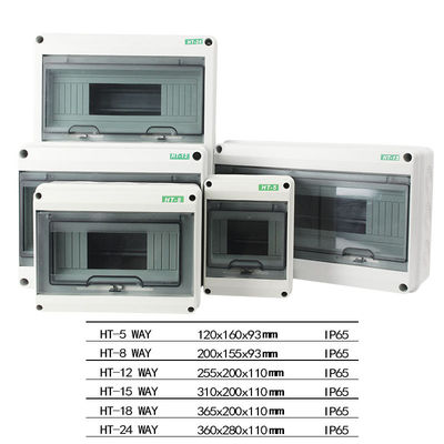 HT-5 8 12 15 18 24 Weisen-elektrische Einschließungs-Verteilungs-Plastikschalter-Kasten IP65 imprägniern
