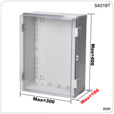 400x300x180mm wand-Anschlusskasten-Kasten wasserdichter elektrischer Einschließungs-IP65 Plastikim freien