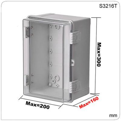 400x300x180mm wand-Anschlusskasten-Kasten wasserdichter elektrischer Einschließungs-IP65 Plastikim freien