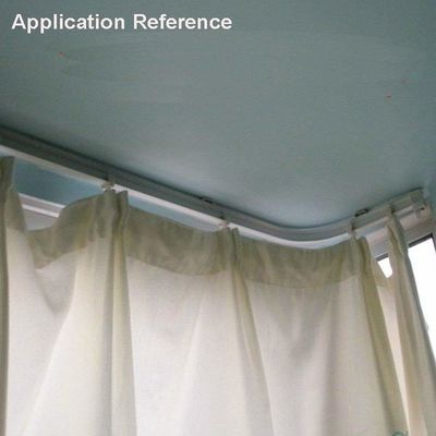 Bendable Fenster gebogene Vorhang-Rod Plastic Metal Alloy Track-Schienen-Decke oder Seitenwand-Montage