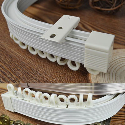 Bendable Plastikgebogener Vorhang Rod Track Rail Inner Pulley aluminium-Polen Hochleistungsfenster