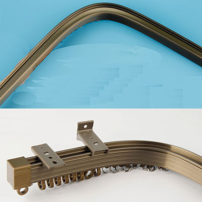 Bendable Plastikgebogener Vorhang Rod Track Rail Inner Pulley aluminium-Polen Hochleistungsfenster