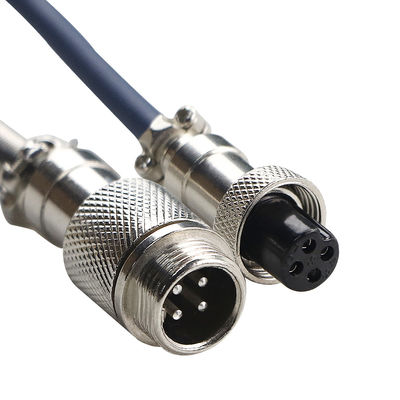 4 Verbindungsstück des Stift5 Stifte farbiges Hochleistungskreisluftfahrt-Ankern-Sockel-Stecker-GX12 GX16