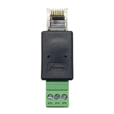 Mann 8P8C des Netz-RJ45 bis 3 Pin Screw Terminal Block Adapter
