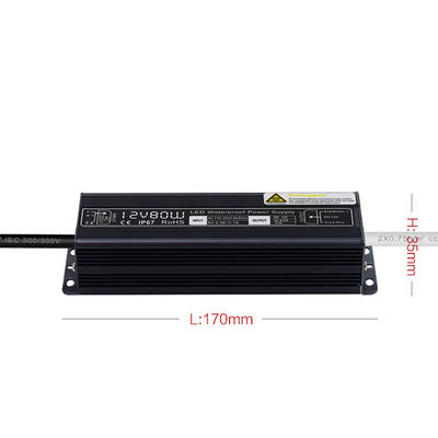 DC 12V 80W wasserdichten LED Fahrer Power Supply IP67 beleuchtend des Transformator-gab AC170-250V Adapter für LED-Streifen ein
