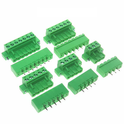 5.08mm Neigung PWB-verstopfen Einsteckschraubklemme-Klemmenblöcke gerades Pin Header mit Flansch