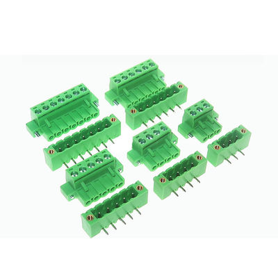 5.08mm Neigung PWB-verstopfen Einsteckschraubklemme-Klemmenblöcke rechtwinkliges Pin Header mit Flansch