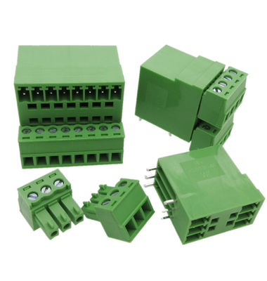 3.81mm Pitch Doppelreihe-PCB-Anschlüsse Steckschrauben-Terminalblöcke Stecker + Winkel-Pin-Kopf