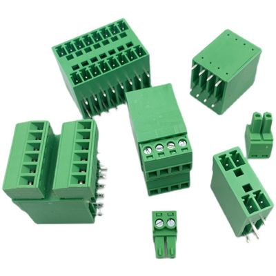 3.81mm Pitch Doppelreihe-PCB-Anschlüsse Steckschrauben-Terminalblöcke Stecker + Winkel-Pin-Kopf