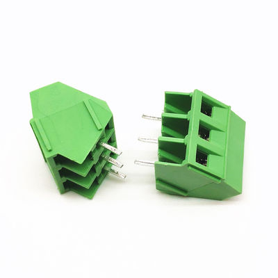 5.0mm Pitch PCB Lötverbindungen Schraubendurchgang 45° Seiteneingang
