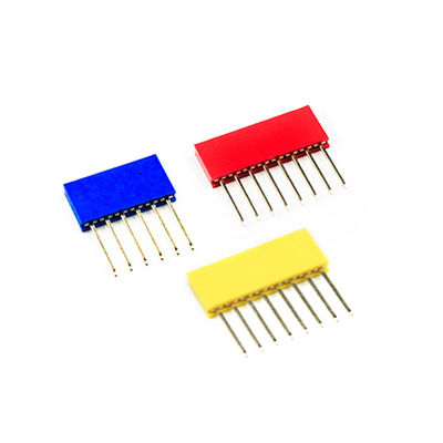60pcs färbte 2.54mm einzelne Reihen-gerades Pin Header 11mm langes Pin Socket PWB-Verbindungsstück
