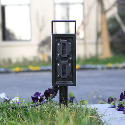 Sockel-Ausgang-Stange 10A AC250V der Gartenc$in-boden Rasen-im Freien Einsteckelektrischen leistung