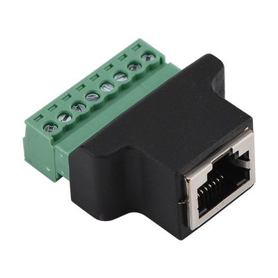 RJ45 Buchse 8P8C bis 8 Pin Screw Terminal Block Adapter für Lösung CCTV Vedio