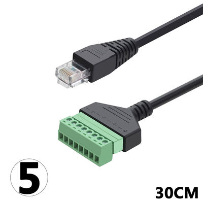 RJ45 Buchse 8P8C bis 8 Pin Screw Terminal Block Adapter für Lösung CCTV Vedio
