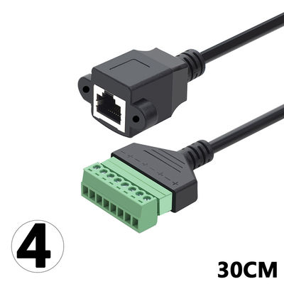 RJ45 Buchse 8P8C bis 8 Pin Screw Terminal Block Adapter für Lösung CCTV Vedio