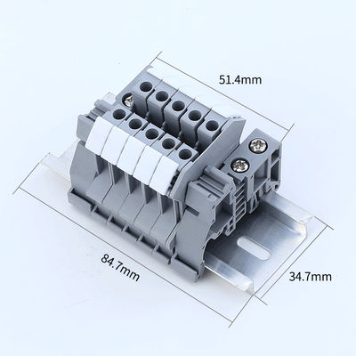 UK2.5B-Schraubklemme-Klemmenblock-Ausrüstung UK2.5N modularer LÄRM Schienenstreifen 32A 690V
