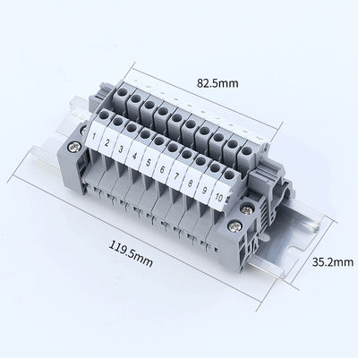 UK2.5B-Schraubklemme-Klemmenblock-Ausrüstung UK2.5N modularer LÄRM Schienenstreifen 32A 690V