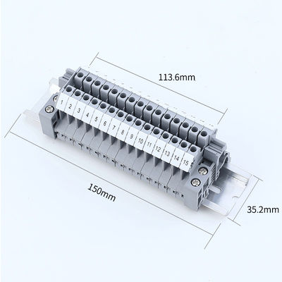 UK2.5B-Schraubklemme-Klemmenblock-Ausrüstung UK2.5N modularer LÄRM Schienenstreifen 32A 690V