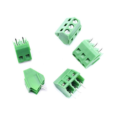 5.0mm Pitch PCB Lötverbindungen Schraubendurchgang 45° Seiteneingang