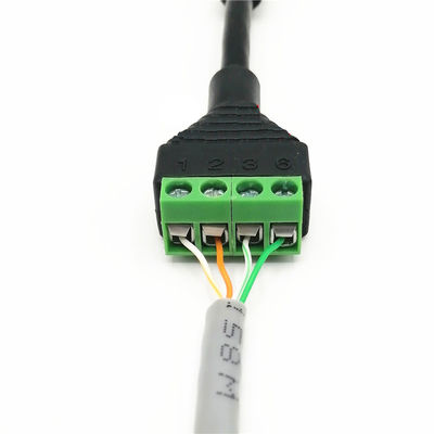 Netz-Buchse DC Spannung Stecker POE-Kabel-RJ45 zum Schraubklemme-Adapter für Monitor-Kamera