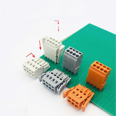 5.00mm/5.08mm Neigungs-Ersatz Screwless-Frühlings-Klammern-Verteiler