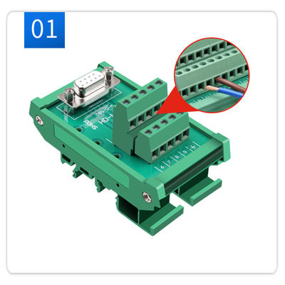 Pin Single End Male Female-Verbindungsstück-Verteiler-Ausbruch-Brett DB9 D Subventions-9