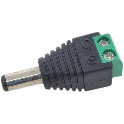 5.5mm x 2.1mm männlicher Jack DC-Stromadapter für Neonbeleuchtung der Überwachungskamera-LED